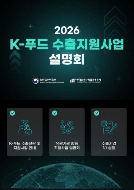 농식품부 "역대 최대 7,070억원 규모! K-푸드의 신화를 함께 쓸 식품기업을 찾습니다" 기사 이미지